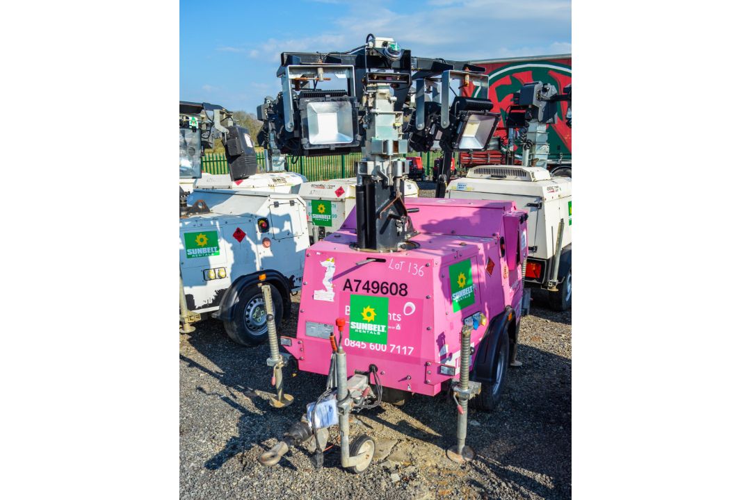 SMC TL-90 fast tow diesel driven tower light Year: 2016 S/N: 1613277 Recorded hours: 2631 A749608 - Image 1 of 7