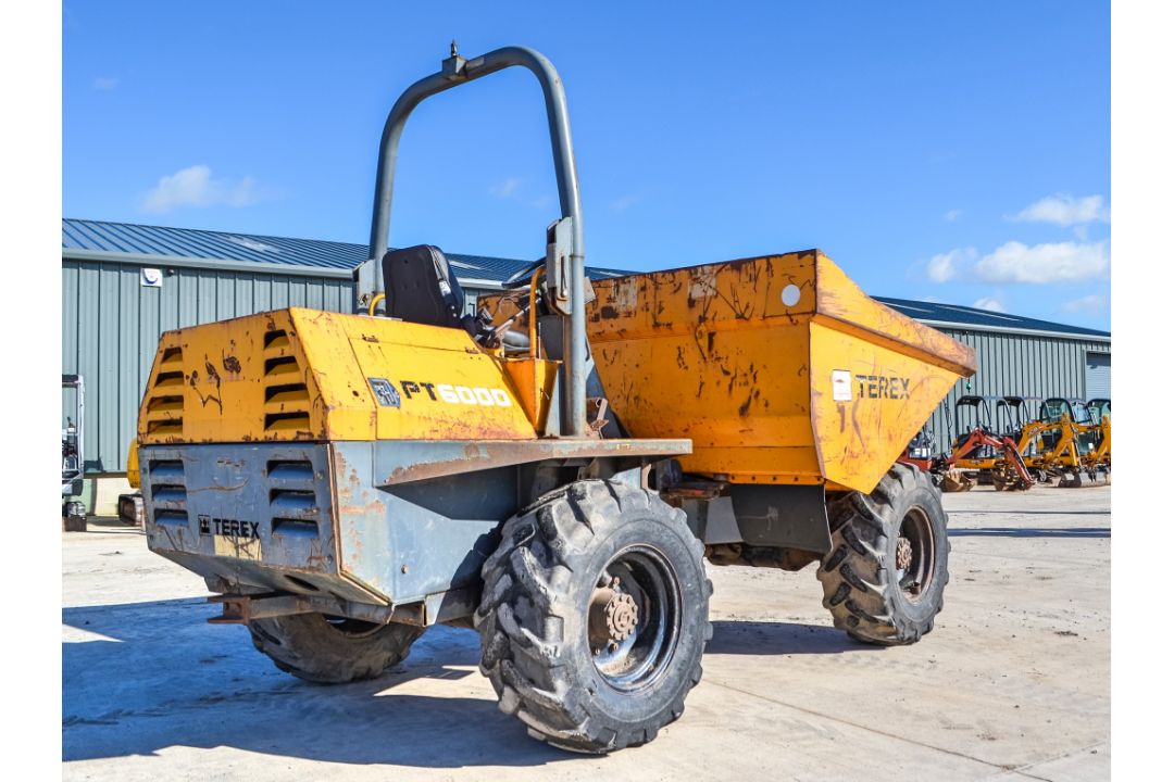Terex 6 tonne straight skip dumper  Year: 2007  S/N: E703FW179 Recorded Hours: 2883 - Image 4 of 21