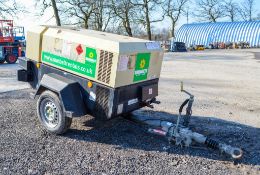 Doosan 741 diesel driven fast tow air compressor Year: 2014 S/N: 432349 Recorded hours: 4527