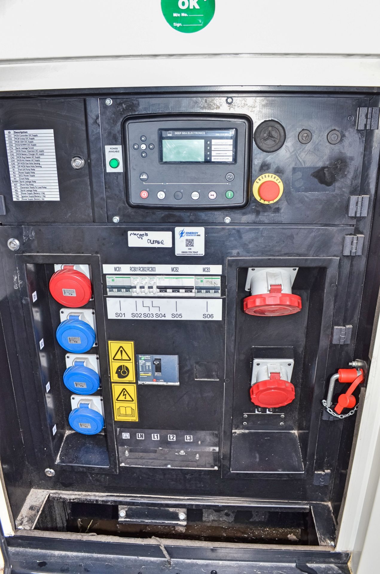 JCB G100 RS 100 kva diesel driven generator Year: 2021 S/N: 2959273 Recorded Hours: - Image 9 of 10