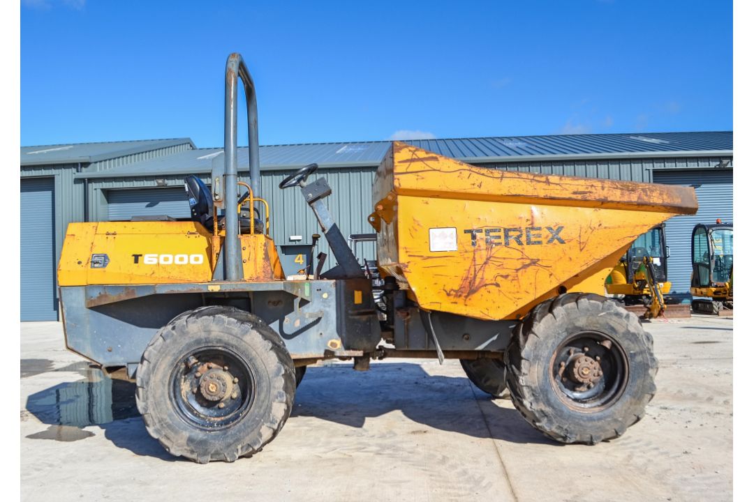 Terex 6 tonne straight skip dumper  Year: 2007  S/N: E703FW200 Recorded Hours: 3525 - Image 8 of 20