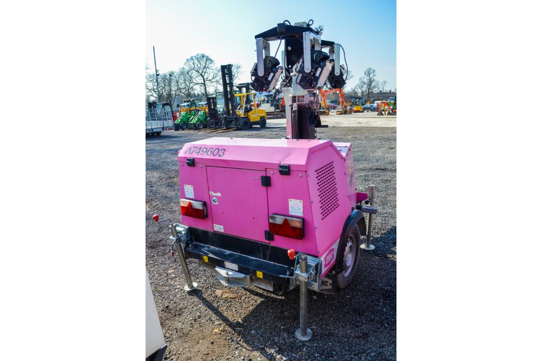 SMC TL-90 fast tow diesel driven tower light Year: 2016 S/N: 1613272 Recorded hours: 2403 A749603 - Image 2 of 7