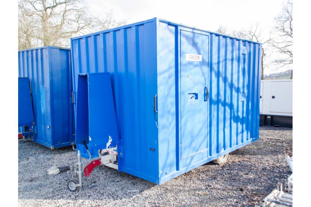 Boss Cabins 12ft x 6 ft  fast tow mobile steel anti vandal welfare unit - Image 1 of 13
