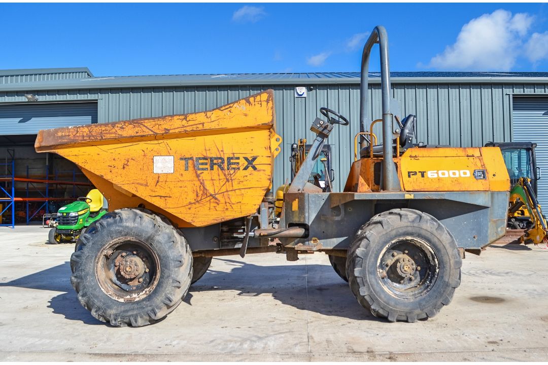 Terex 6 tonne straight skip dumper  Year: 2007  S/N: E703FW200 Recorded Hours: 3525 - Image 7 of 20