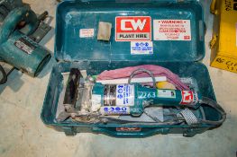 Makita 110v concrete grinder c/w carry case CW32481