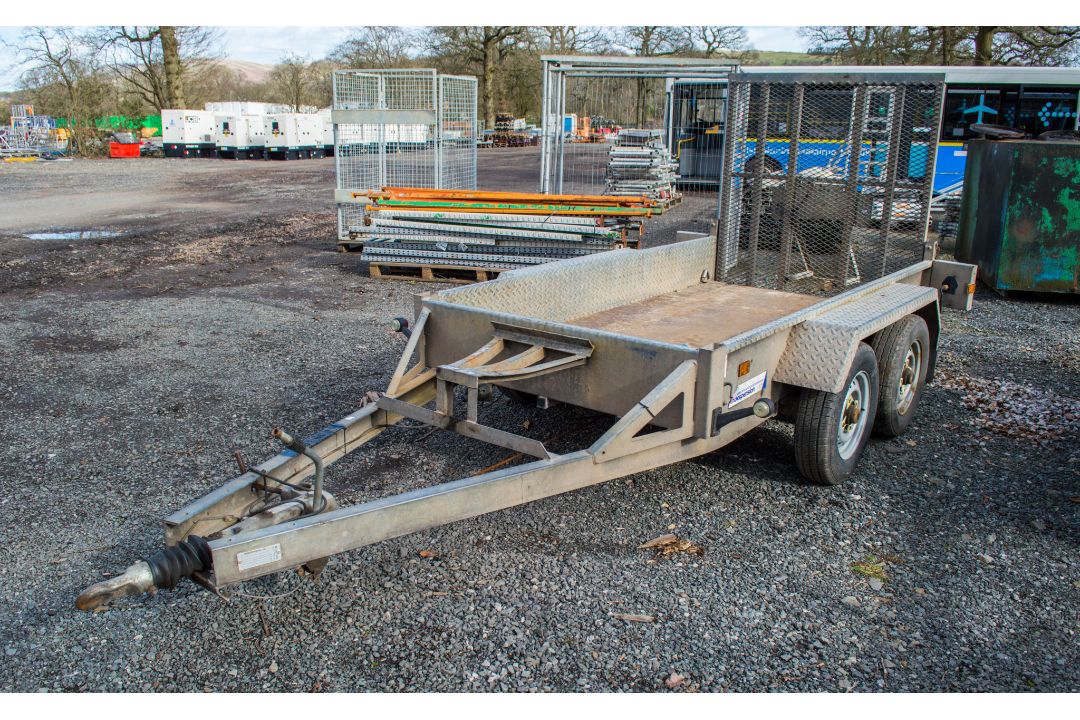 Indespension AD2000 8ft x 4ft tandem axle plant trailer A611695 - Image 1 of 4