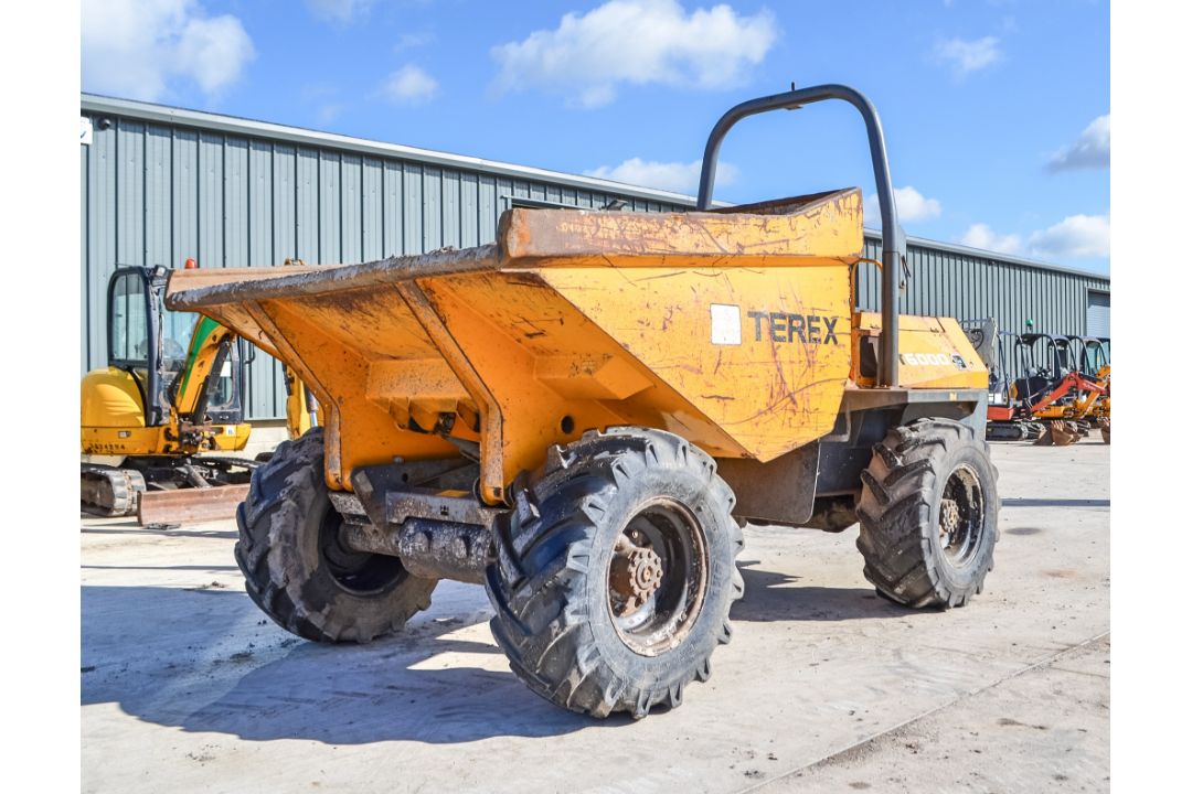 Terex 6 tonne straight skip dumper  Year: 2007  S/N: E703FW200 Recorded Hours: 3525 - Image 1 of 20