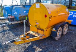 Trailer Engineering 950 litre fast tow tandem axle bunded fuel bowser c/w 12v fuel pump, delivery