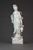 A Chinese blanc de chine figure of Guanyin