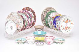 A group of Chinese Nonya and famille rose porcelain