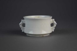 A Chinese Dehua censer, probably Kangxi