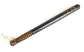 LOCAL BRIDGNORTH INTEREST - Early Victorian police constable's truncheon