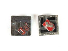Two German tinnies including a scarce Home and Empire Day badge