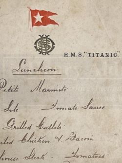Auction of Titanic, White Star and Transport Memorabilia