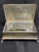 R.M.S. TITANIC: George W. Bowyer Archive. Fine quality hallmarked solid silver writing box/desk