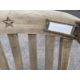 WHITE STAR LINE: Superb First-Class steamer chair bearing the star to top rail, bergere seat and - Image 2 of 2