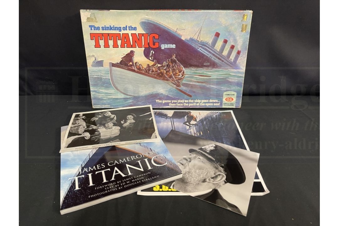 R.M.S. TITANIC: Lobby cards & photos to include SOS Titanic, Night to Remember, The Sinking of the