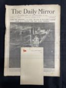 R.M.S. TITANIC: Collection of Titanic passengers Richard and Stanley May. Unusual original copy of
