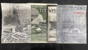 R.M.S. TITANIC: Original sheet music to include some rare examples such as 'Where The Steamer