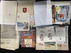 OCEAN LINER/CUNARD: R.M.S. Queen Mary, mixed printed ephemera.