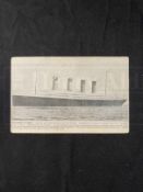R.M.S. TITANIC: Unusual W. M. Prilay of Pittsfield postcard of the liner.