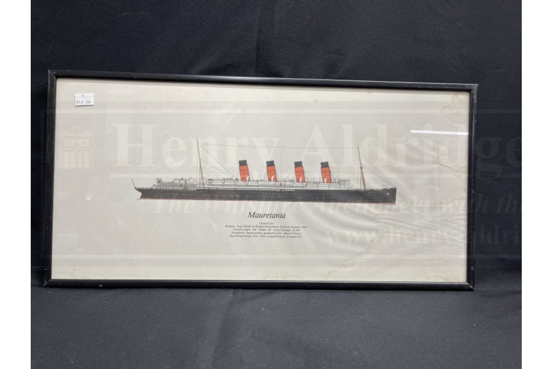 OCEAN LINER: Mixed collection of modern cross-sectional coloured prints including Titanic, Olympic