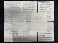 R.M.S. TITANIC: Roberta Maioni Archive. Unique eight page typed account of Roberta's experiences