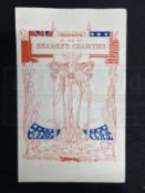 R.M.S. CARPATHIA: Programme of Entertainment in aid of seaman's charities in Liverpool and New