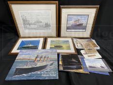 R.M.S. TITANIC: Pictures and prints by Simon Fisher (some limited edition) plus boxed presentation