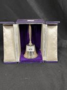 Hallmarked Silver: Bell engraved to celebrate the Wedding of Princess Anne and Mark Phillips 14-11-