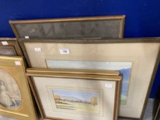 Olive Murry watercolour landscape signed, framed and glazed. 13½ins. x 9½ins. Pair of framed and