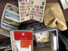 Stamps: World, four albums and thousands of loose mainly on-piece stamps, early to mid 20th cent.