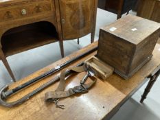 19th cent. Walking sticks. One with white metal top plus one other (2) Together with early 20th
