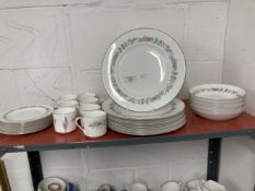 Ceramics: Royal Doulton Pastorale dinner set comprised of large plates x 8, small plates x 8,