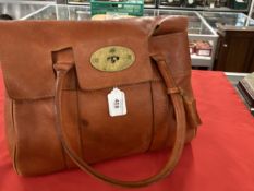 Fashion: Mulberry 'Bayswater' handbag. Mulberry serial number 026904. Key attached within leather