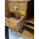 20th cent. Oak smokers companion glazed door, fitted interior of three drawers, pipe rack, storage - Image 4 of 7