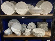20th cent. Limoges, France part dinner service plates x 37, one lidded tureen, bowls x 2, dishes x