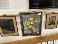 Carlos Schneider (1884-1932): Still life of daisies, watercolour, signature bottom right. 14ins. x