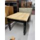 Edwardian painted oak table base with later top and small drawer. 46½ins. x 34ins. x 29ins. - Image 1 of 6