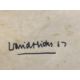 David Hicks (British, 1929 - 1998): Etching, Head of Mrs Littman wearing Sunglasses, signed lower - Image 2 of 2