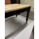 Edwardian painted oak table base with later top and small drawer. 46½ins. x 34ins. x 29ins. - Image 4 of 6