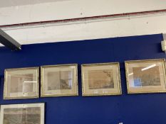 19th cent. Aquatints set of four Indian subjects published by Edward Orme in 1804, a view of Mount
