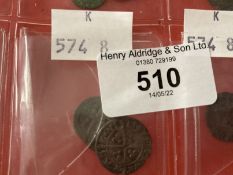 The Wexcombe Collection: Hammered silver pennies, Edward I long cross London x 3, Edward IV half