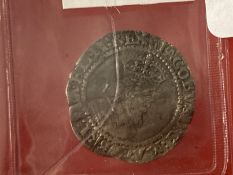 The Wexcombe Collection: Hammered silver sixpence James I 1603, James I shilling a touch piece,