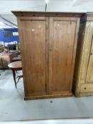Late 19th cent. Housekeeper's cupboard on a plinth base. 53ins. x 77½ins. x 21½ins.