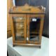 20th cent. Oak smokers companion glazed door, fitted interior of three drawers, pipe rack, storage - Image 1 of 7