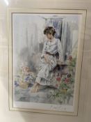 Gordon King (1939) M.S.I.A.D. Two coloured prints Peace no. 311 of 850 signed in pencil and