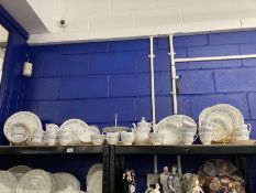 20th cent. Ceramics: Colclough Braganza part dinner service, ninety-three pieces including cups