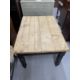 Edwardian painted oak table base with later top and small drawer. 46½ins. x 34ins. x 29ins. - Image 2 of 6