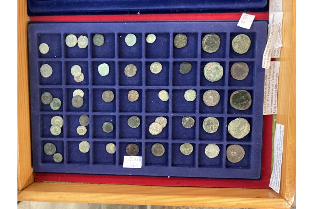 The Wexcombe Collection: Roman copper and bronze surface find coins 1st to 4th Century collected - Image 1 of 8
